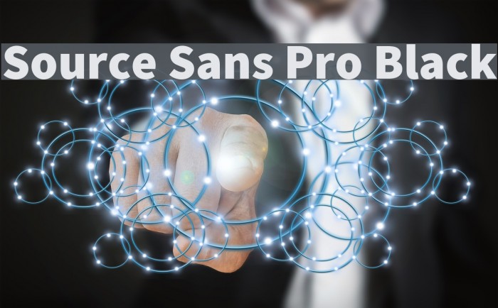 Source Sans Pro Black Fonte examples