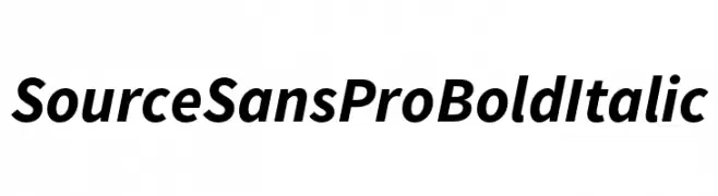 Source Sans Pro Bold Italic  تنزيل الخطوط