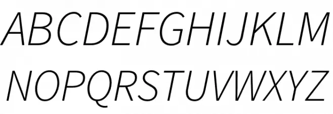 Source Sans Pro Light Italic Polices MAJUSCULES