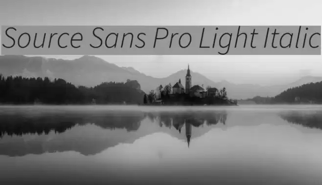 Source Sans Pro Light Italic examples
