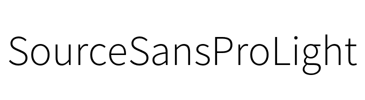 Source Sans Pro Light  フリーフォントのダウンロード