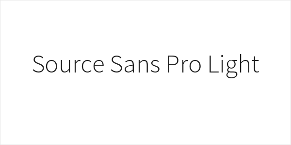 Source Sans Pro Light Logo