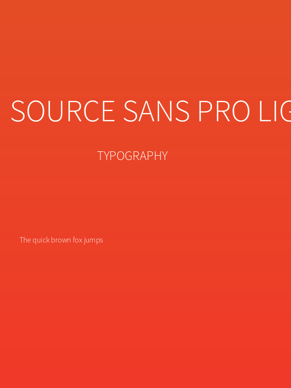 Source Sans Pro Light Poster