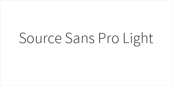 Source Sans Pro Light Logo