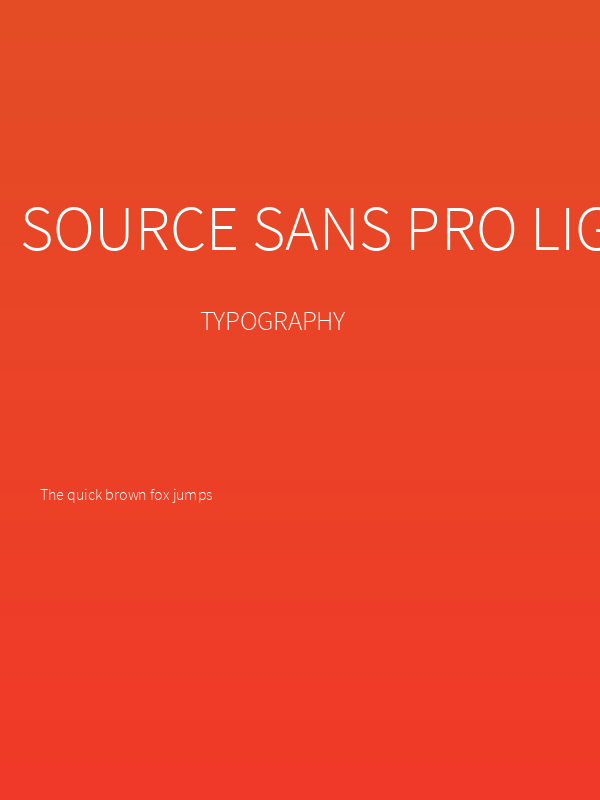 Source Sans Pro Light Poster