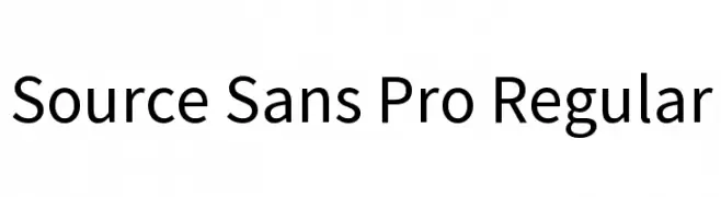 Source Sans Pro Regular  नि: शुल्क फ़ॉन्ट्स डाउनलोड