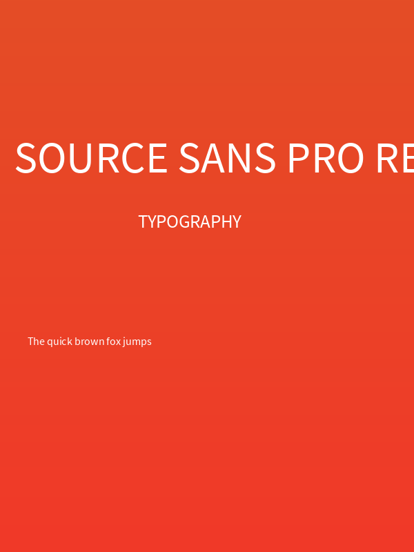 Source Sans Pro Regular Poster