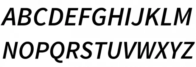 Source Sans Pro SemiBold Italic  