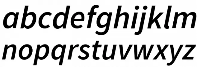 Source Sans Pro SemiBold Italic  