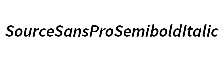 Source Sans Pro Semibold Italic  Free Fonts Download
