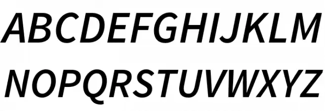 Source Sans Pro Semibold Italic Fonte MAIÚSCULAS