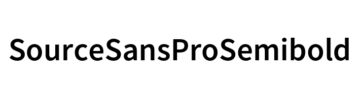 Source Sans Pro Semibold  免费字体下载