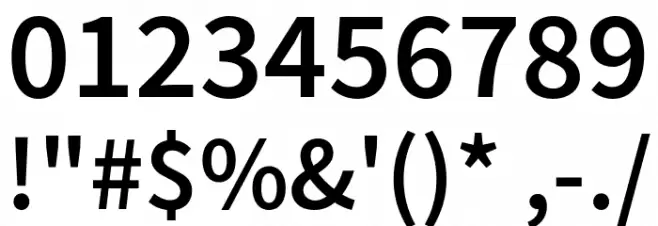 Source Sans Pro Semibold Font OTHER CHARS