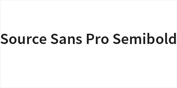 Source Sans Pro Semibold Logo