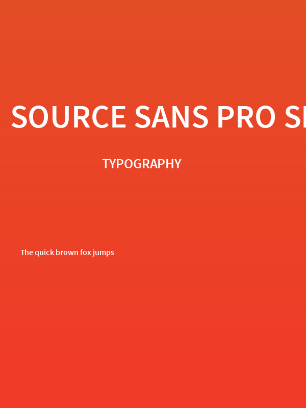 Source Sans Pro SemiBold Poster