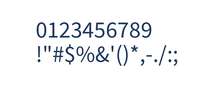 Source Sans Pro Other Characters