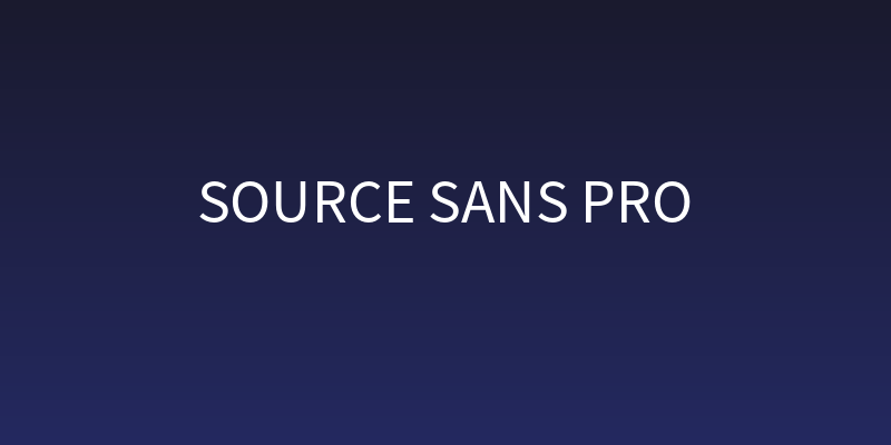 Source Sans Pro Social Header