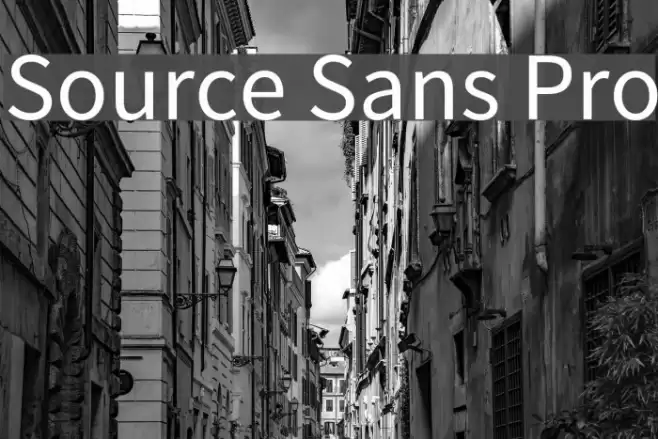 Source Sans Pro Font examples