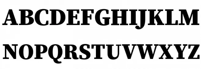 Source Serif Pro Black Шрифта ВЕРХНИЙ