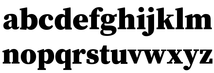 Source Serif Pro Black Font LOWERCASE