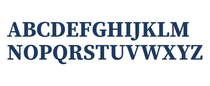 Source Serif Pro Bold1 Uppercase