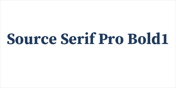 Source Serif Pro Bold1 Logo