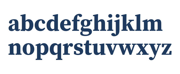 Source Serif Pro Bold1 Lowercase