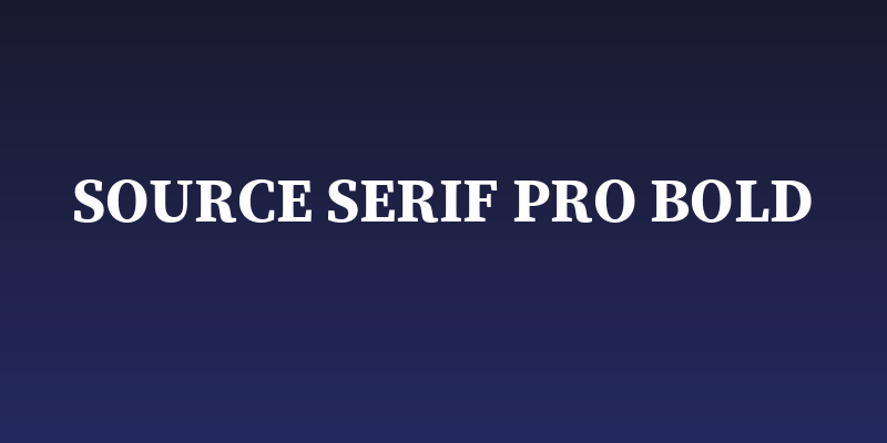 Source Serif Pro Bold Social Header