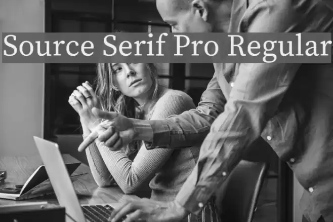 Source Serif Pro Regular Font examples