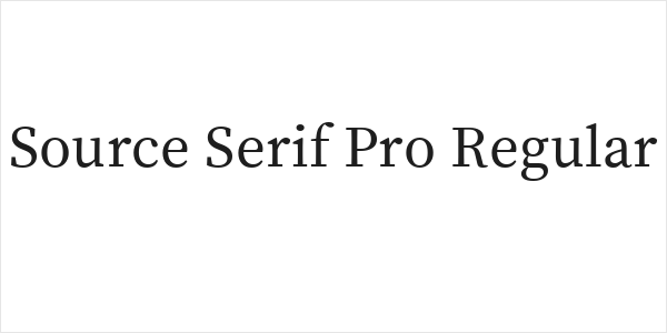 Source Serif Pro Regular Logo