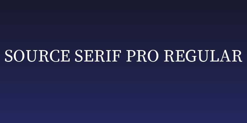 Source Serif Pro Regular Social Header
