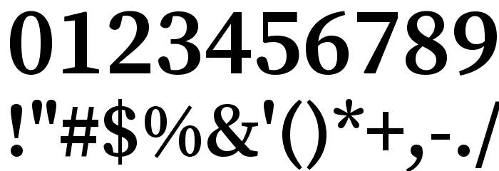 Source Serif Pro SemiBold Font OTHER CHARS