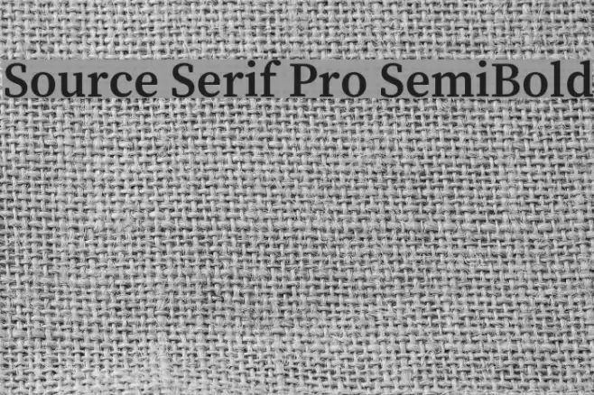 Source Serif Pro SemiBold examples