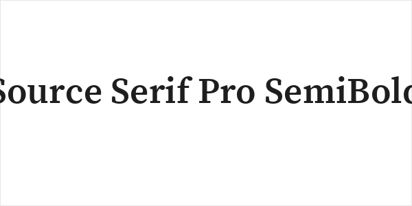 Source Serif Pro SemiBold Logo