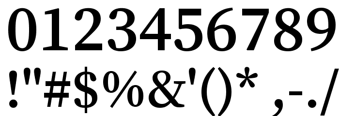 Source Serif Pro Semibold Regular Font OTHER CHARS