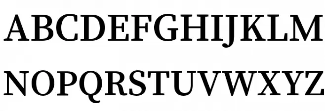 Source Serif Pro Semibold Regular Fuentes MAYÚSCULAS