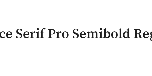 Source Serif Pro Semibold Regular Logo