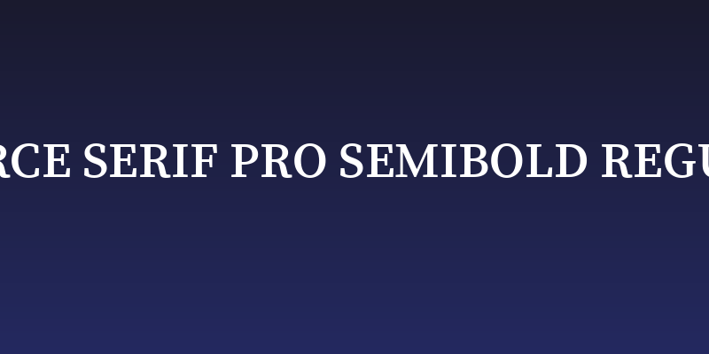 Source Serif Pro Semibold Regular Social Header