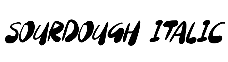 Sourdough Italic Schriftart