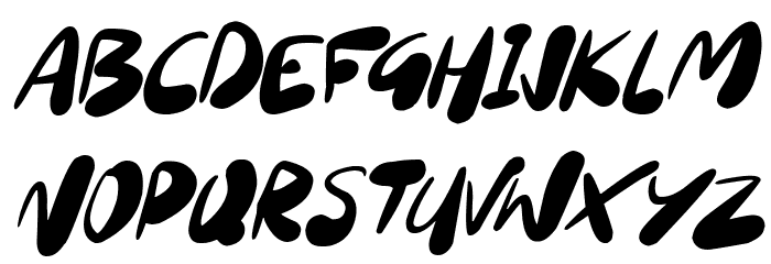 Sourdough Italic Schriftart Kleinbuchstaben