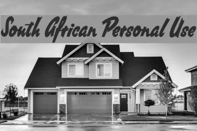 South African Personal Use Font examples