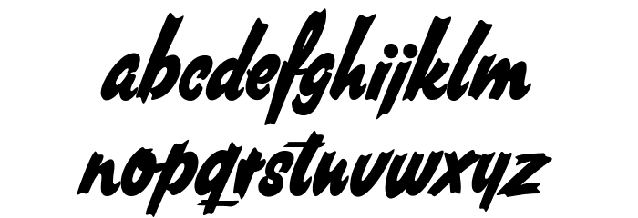 South African Personal Use Font LOWERCASE