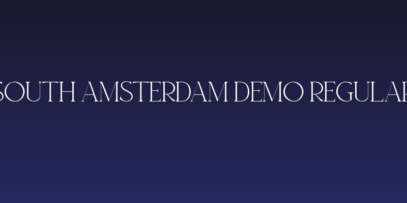 South Amsterdam DEMO Regular Social Header