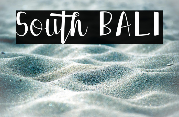 South BALI Example 1