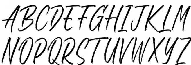 South Beast Regular Font UPPERCASE