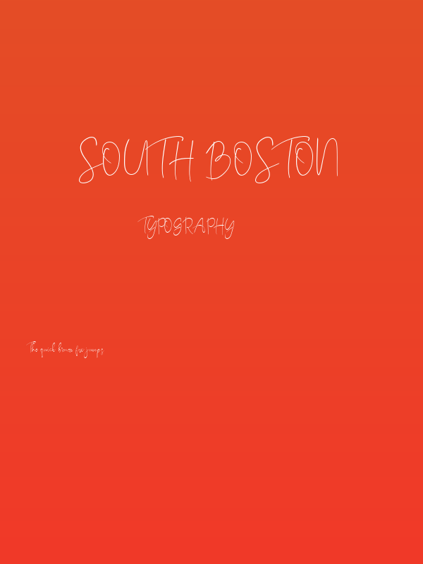 South Boston Poster