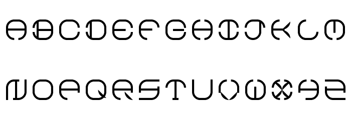 South Circle Regular Font LOWERCASE