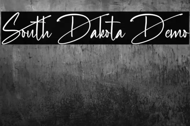South Dakota Demo フォント examples