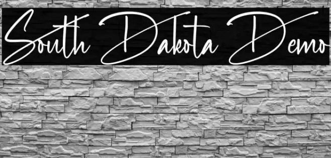 South Dakota Demo フォント examples