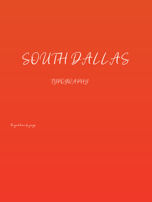 South Dallas Poster